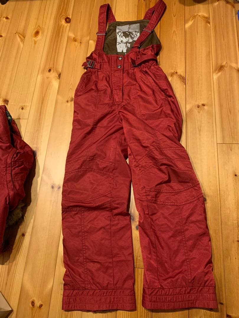 courmayeur クールマイヨール　スキーウェア　赤　レトロ　160 L