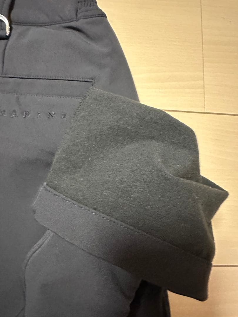 新品タグ付き　ムータマリーンゴルフ muta 裏起毛パンツ ブラック サイズ7