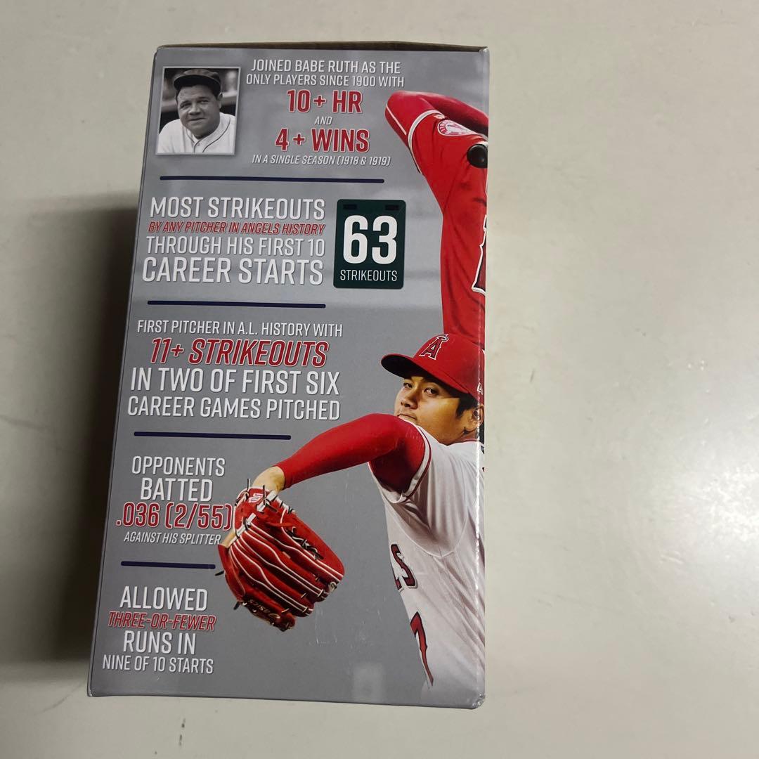 【球場限定】非売品/大谷翔平選手2018ルーキーオブザイヤーボブルヘッドおまけ付