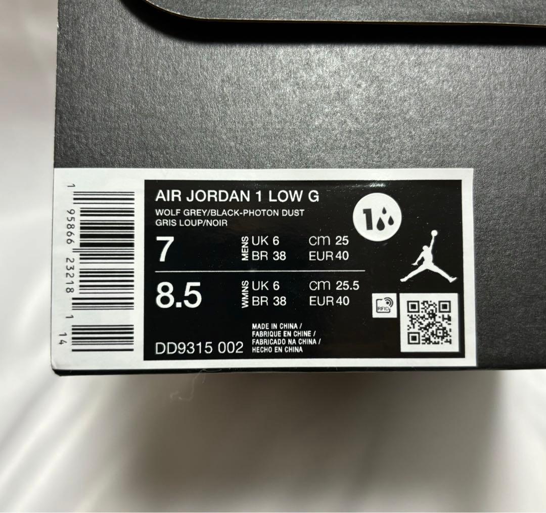 新品 Nike Air Jordan 1 Low Golf Wolf Grey