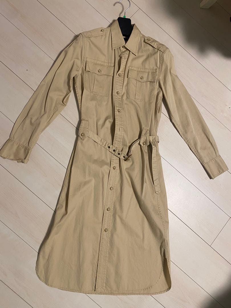 Ralph Lauren ベージュ シャツワンピース
