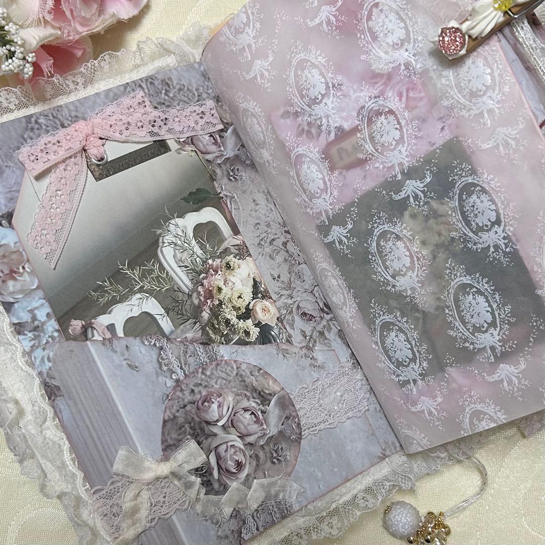 薔薇とレースのジャンクジャーナル・雑記帳　フレンチシャビー・ウェディング♡