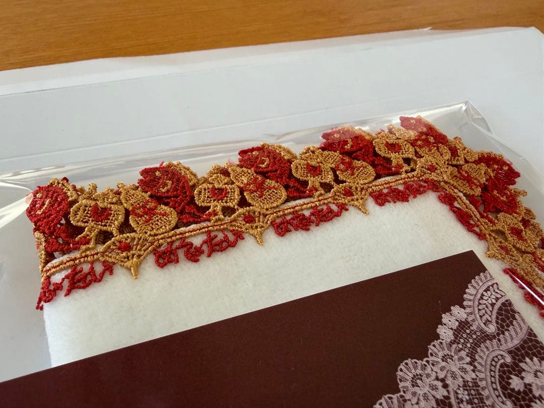 近沢レース店 婦人画報別注レースタオルハンカチ