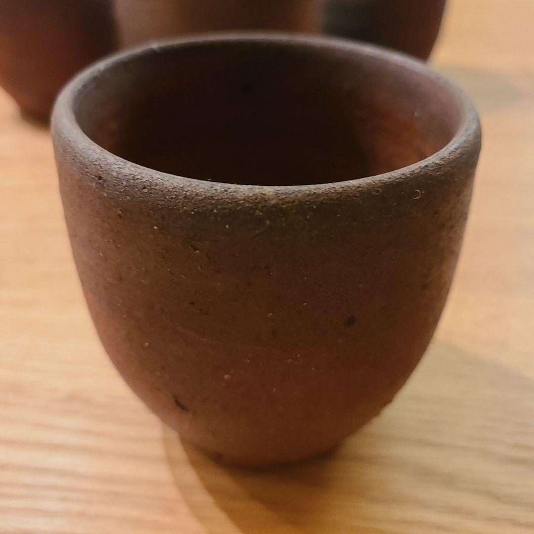 備前焼　湯のみ　5客
