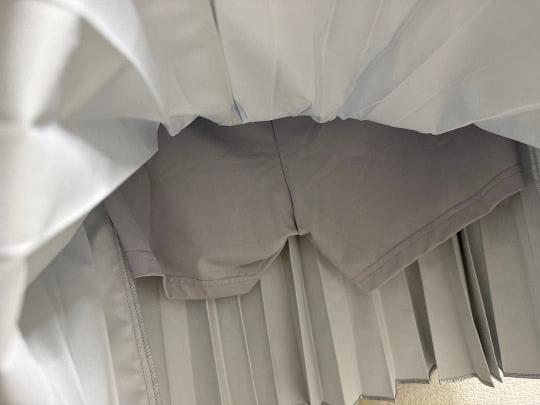 WAAC メタリックプリーツスカート ゴルフウェア