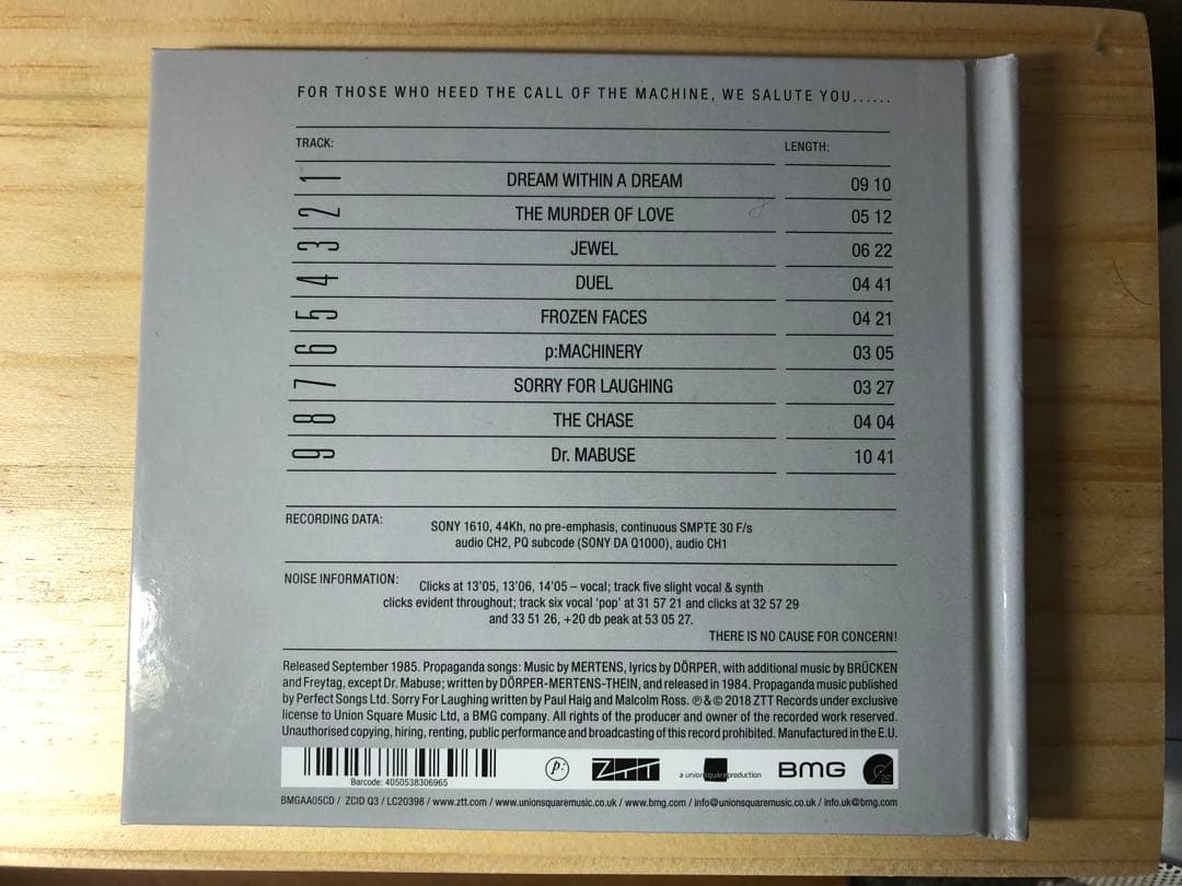 プロパガンダ 『ア・シークレット・ウィッシュ』