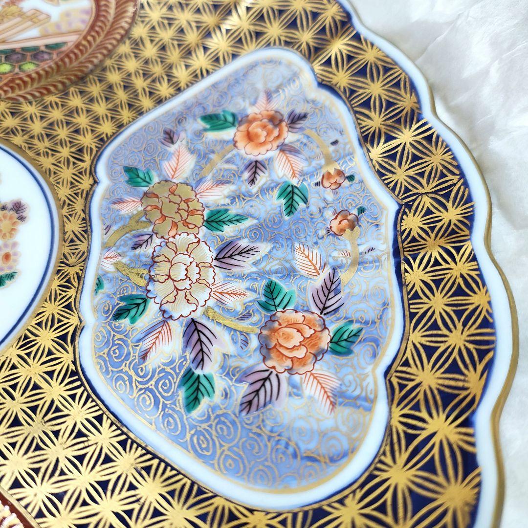 賞美堂　其泉窯 日肥其泉　昭和年製　大皿　盛皿　飾り皿　古伊万里