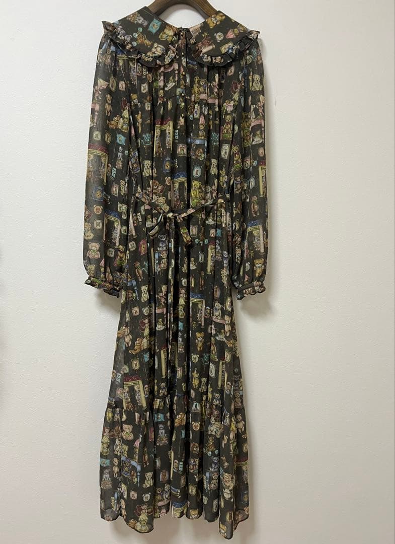 yukiemon テキスタイルワンピース　ベア部屋