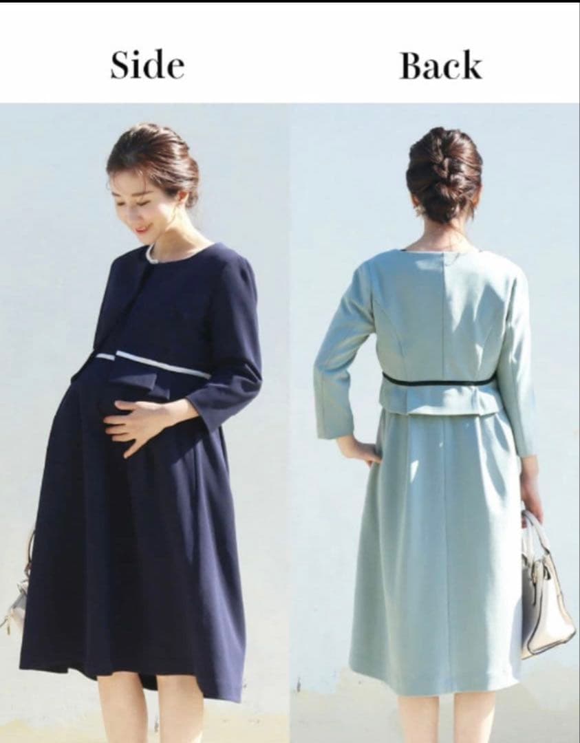 Milktea 授乳服＆マタニティ　授乳ワンピース　スーツ　卒園式　卒業式