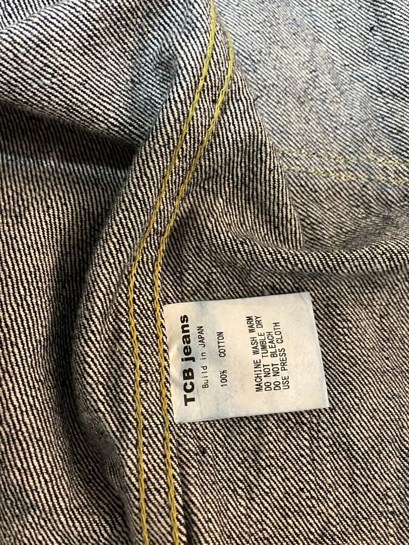 TCB jeans 40s デニムジャケット　42 濃紺　1st 大戦　月桂樹