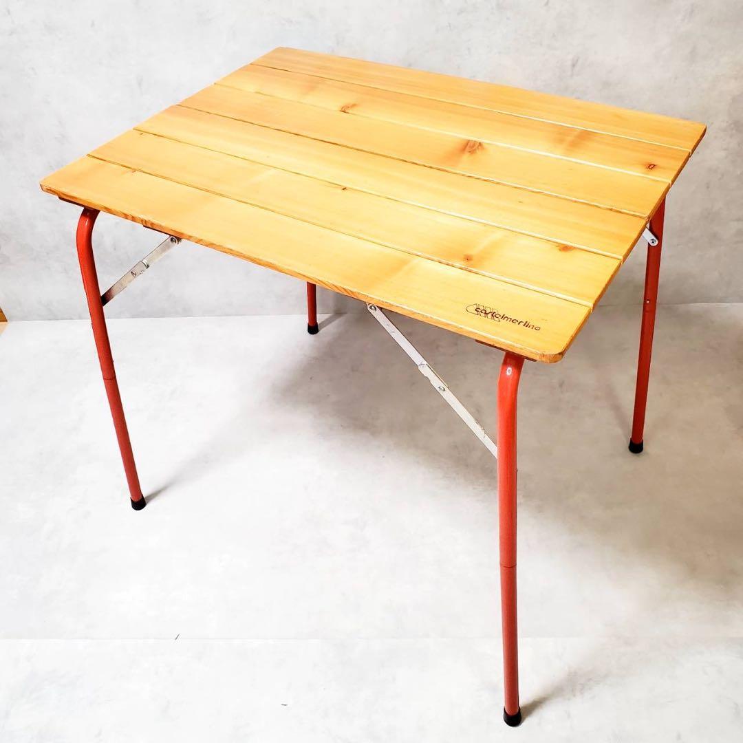 CASTELMERLINO 折りたたみ ハイ＆ローキャンパーテーブル 80×60