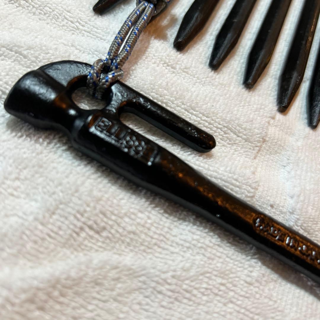 SS.10　鍛造ペグ　エリッゼステーク 28cm ペグマーカー付