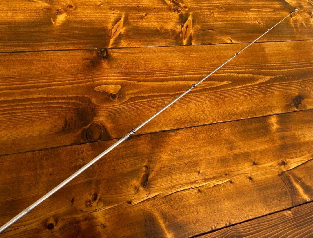 スピニングテレスコロッド　5ft6inch 渓流釣り　トラウトロッド　シルバー