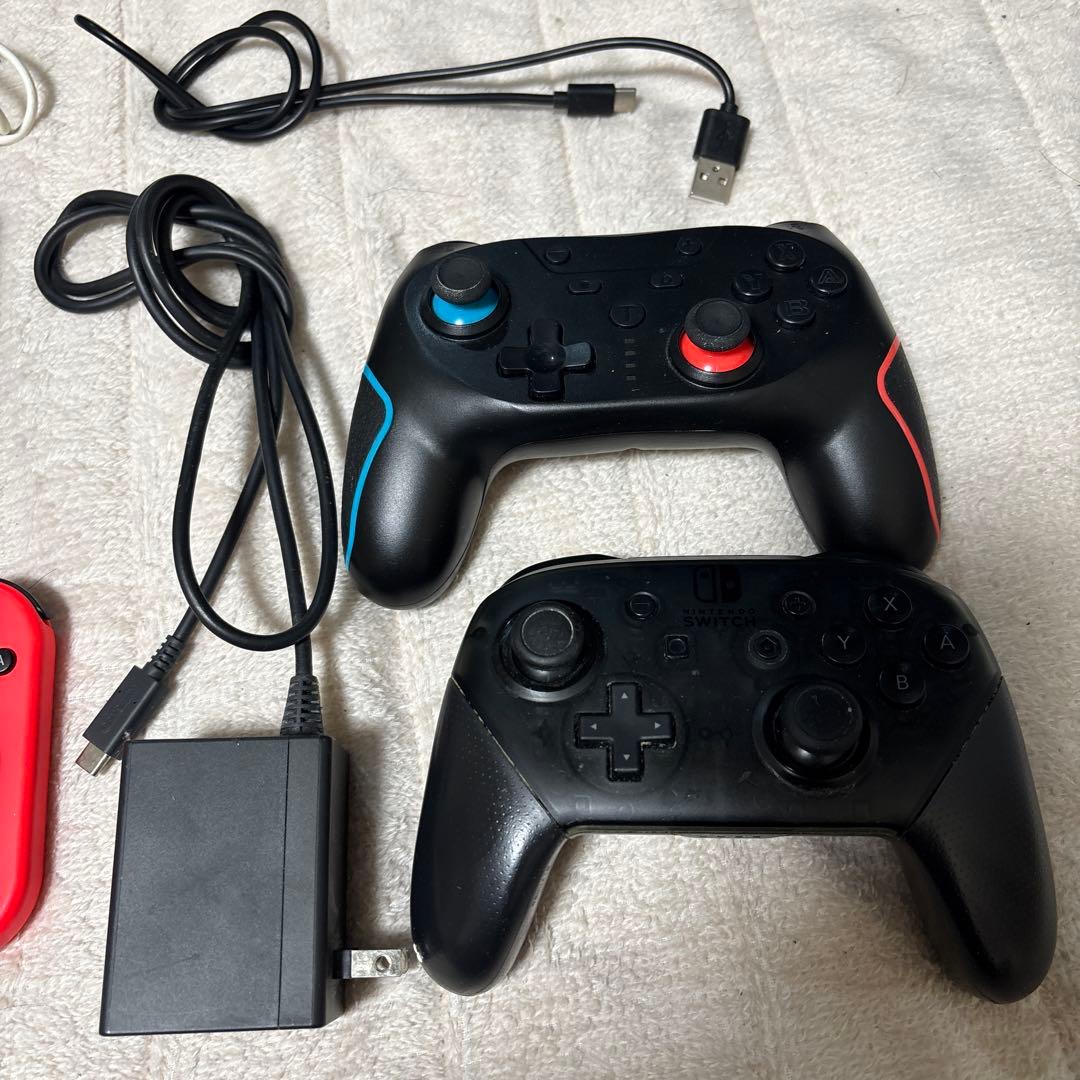 Nintendo Switch 本体 青/赤 Joy-Con 純正プロコン付