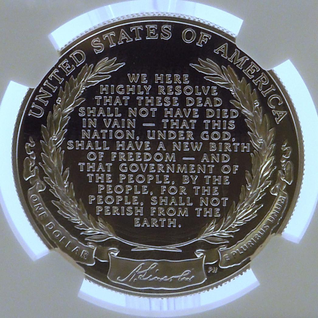 ★最高鑑定 2009年 アメリカ リンカーン 1ドル 銀貨 NGC PF70