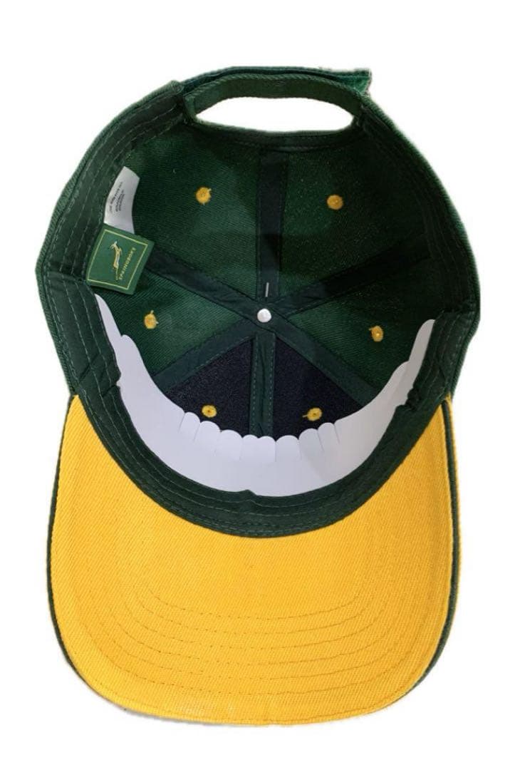 SAラグビー代表「SPRINGBOKS」のキャップ刺繍「黄色」