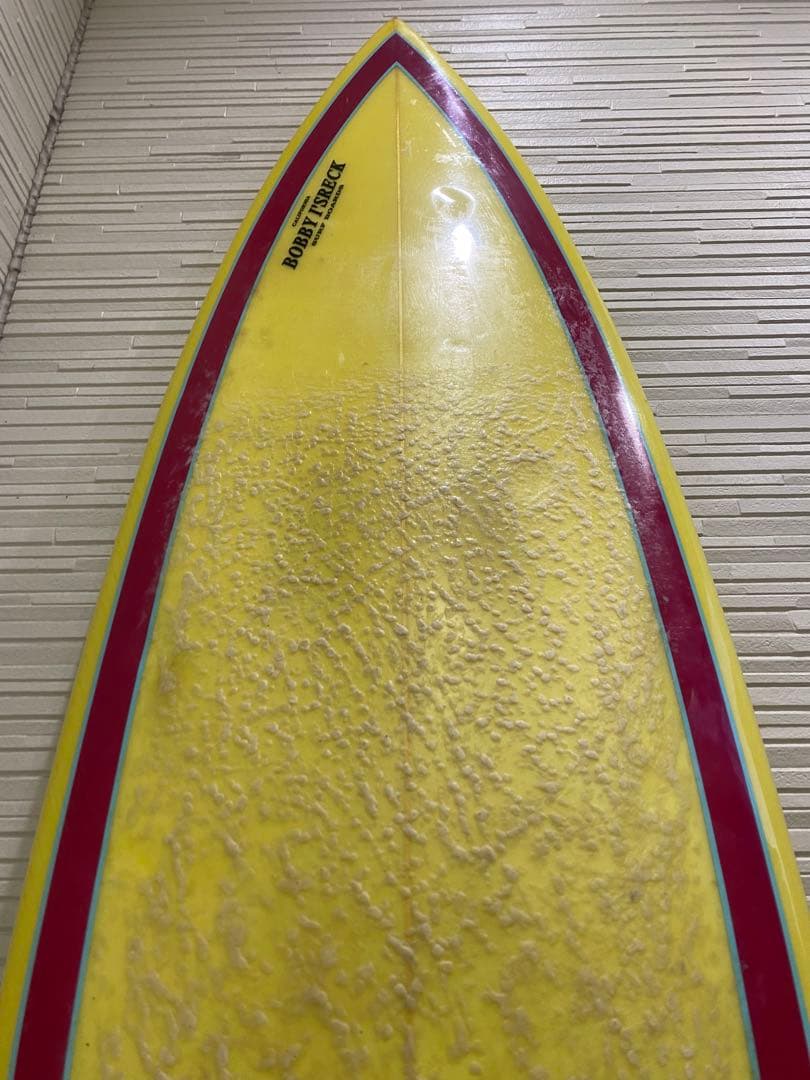 ボビーアイズレックショートボードフィン付き 長さ6.1 スラスター