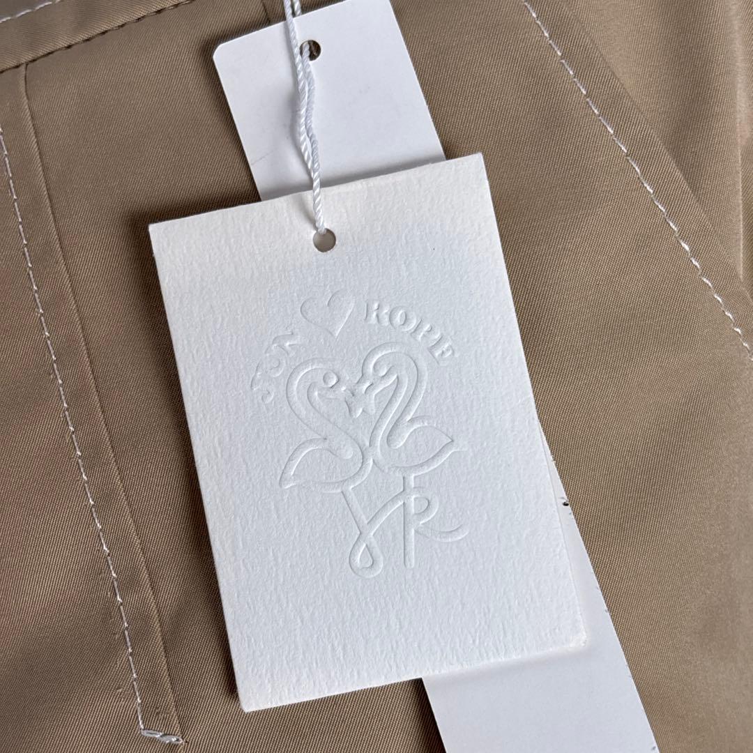 JUN&ROPE プリーツスカート ベージュ 取り外し可ポーチ付き Mサイズ