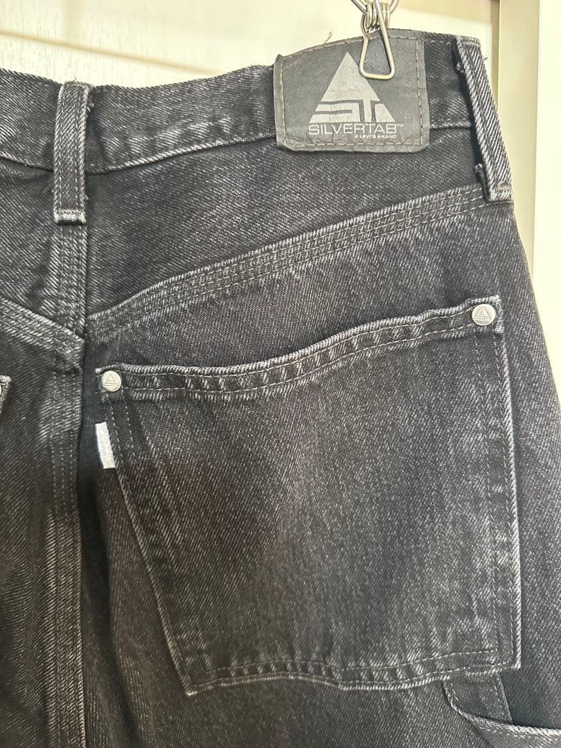 30×30リーバイス シルバータブ バギーカーペンター　　BLACK