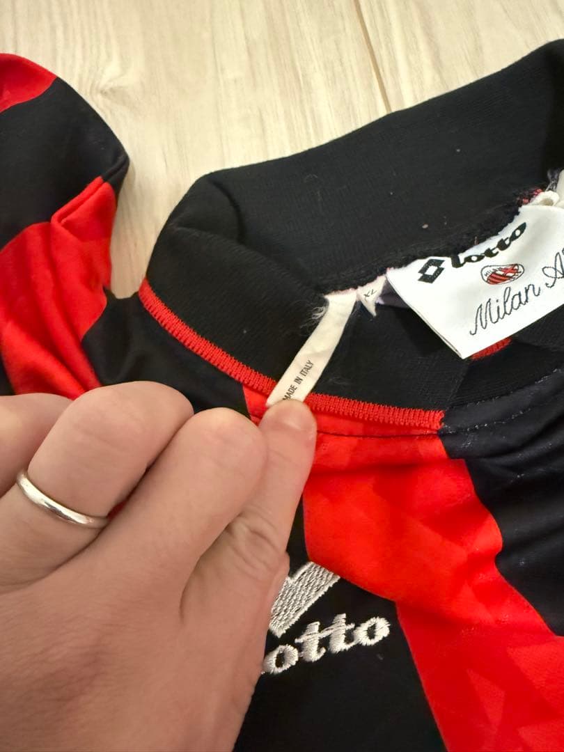 93-94 ACミラン　サビチェビッチ選手 支給品　ユニフォーム　検　実使用