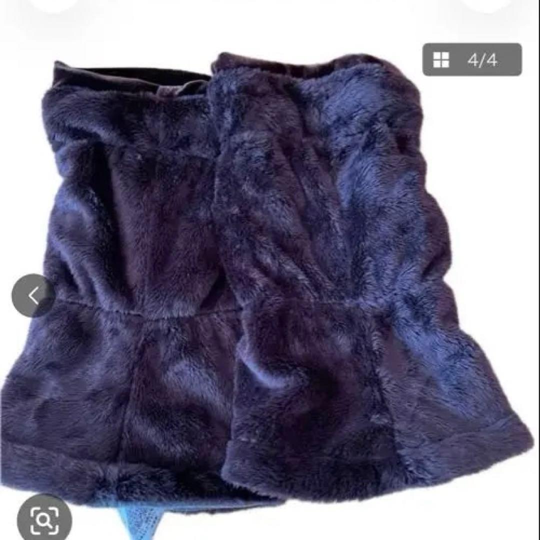 LANVIN SPORT ファーレッグウォーマー ダークブラウン