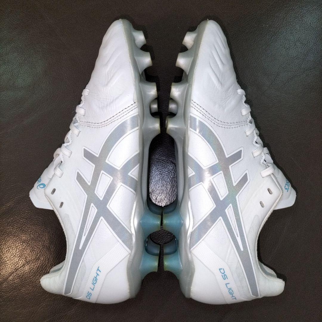 25cm【asics】DSライト ワイド　サッカースパイク カンガルー表革仕様
