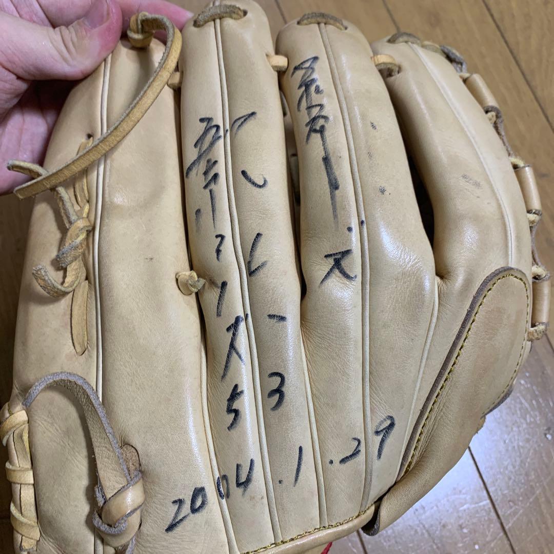 Rawlings ヤクルト　五十嵐亮太　直筆サイン　支給品　実使用グローブ