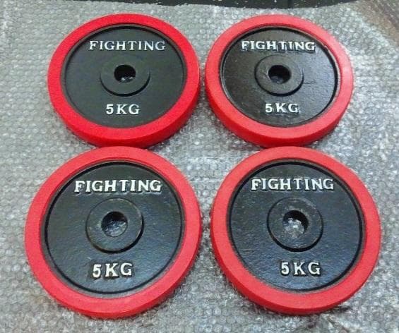 ファイティングロード 5kg 4枚セット プレート ラバー ダンベル 20kg