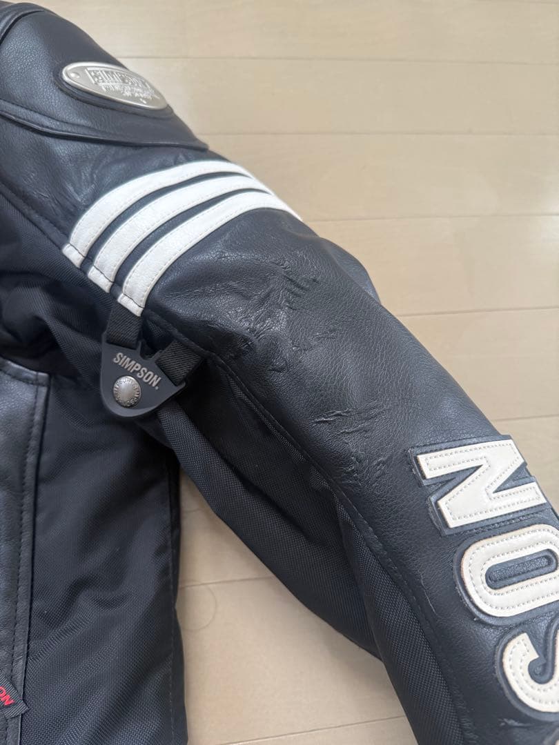 SIMSON レザージャケット ブラック　シンプソン　サイズLW