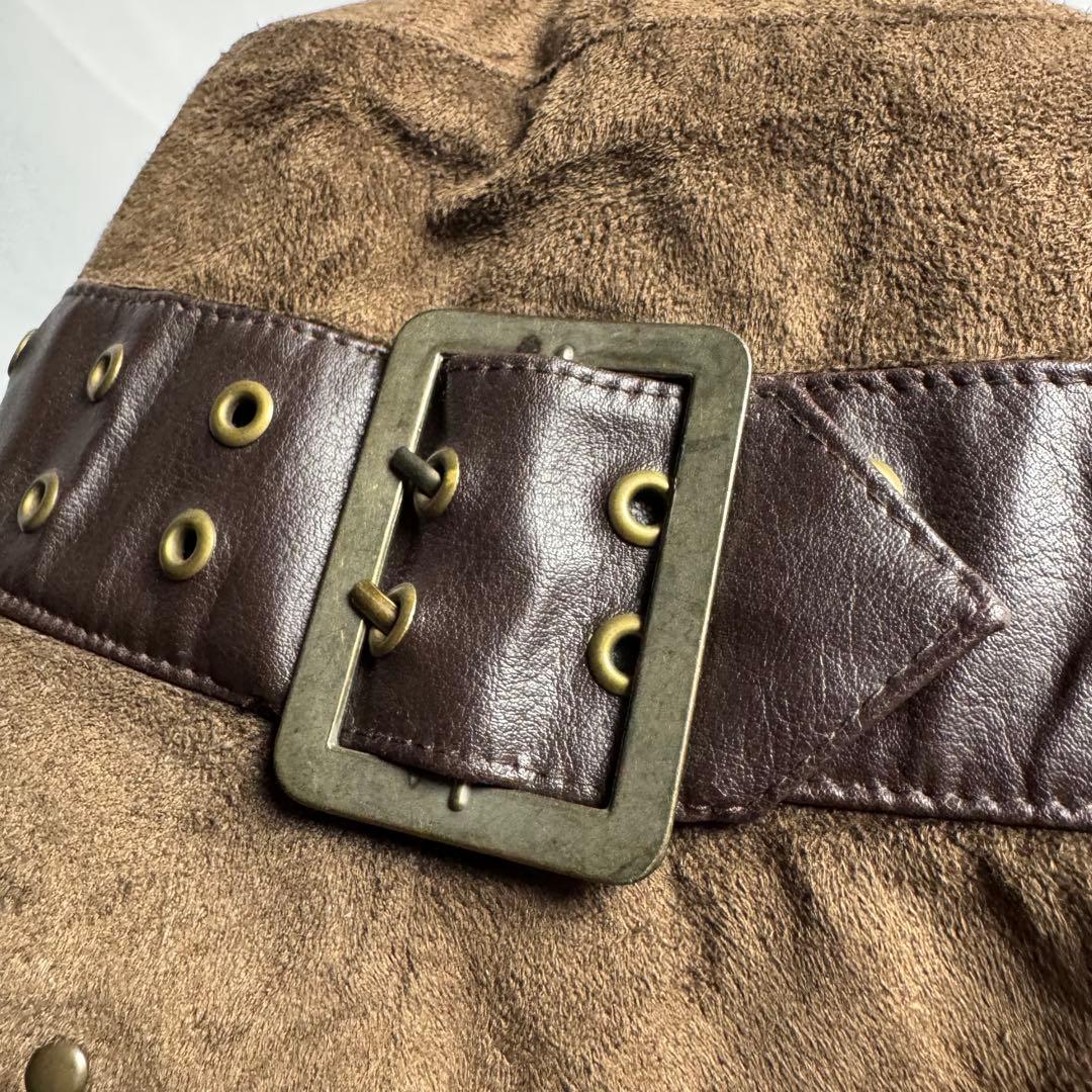 rocawear バケットハット　スウェード調　スタッズ