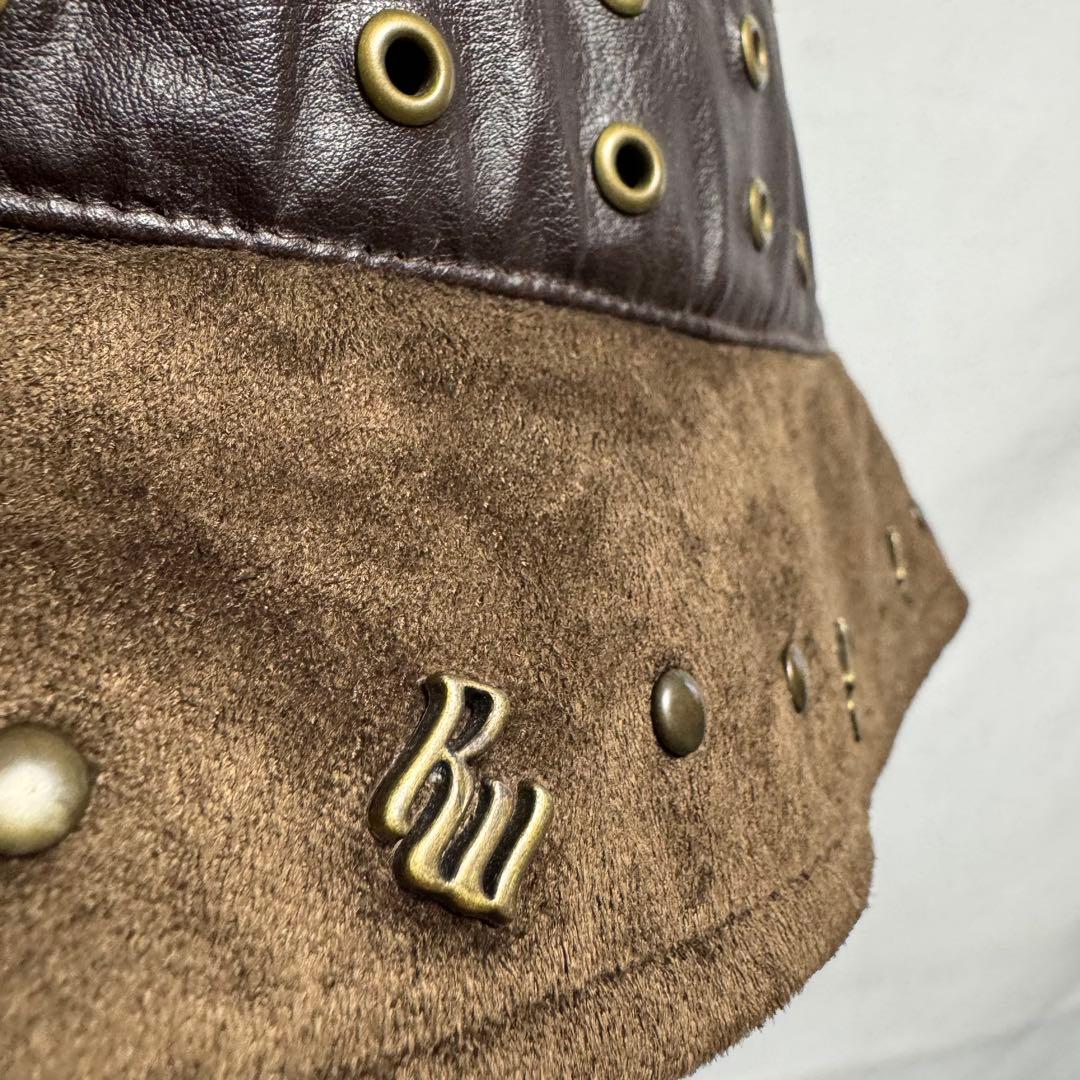 rocawear バケットハット　スウェード調　スタッズ