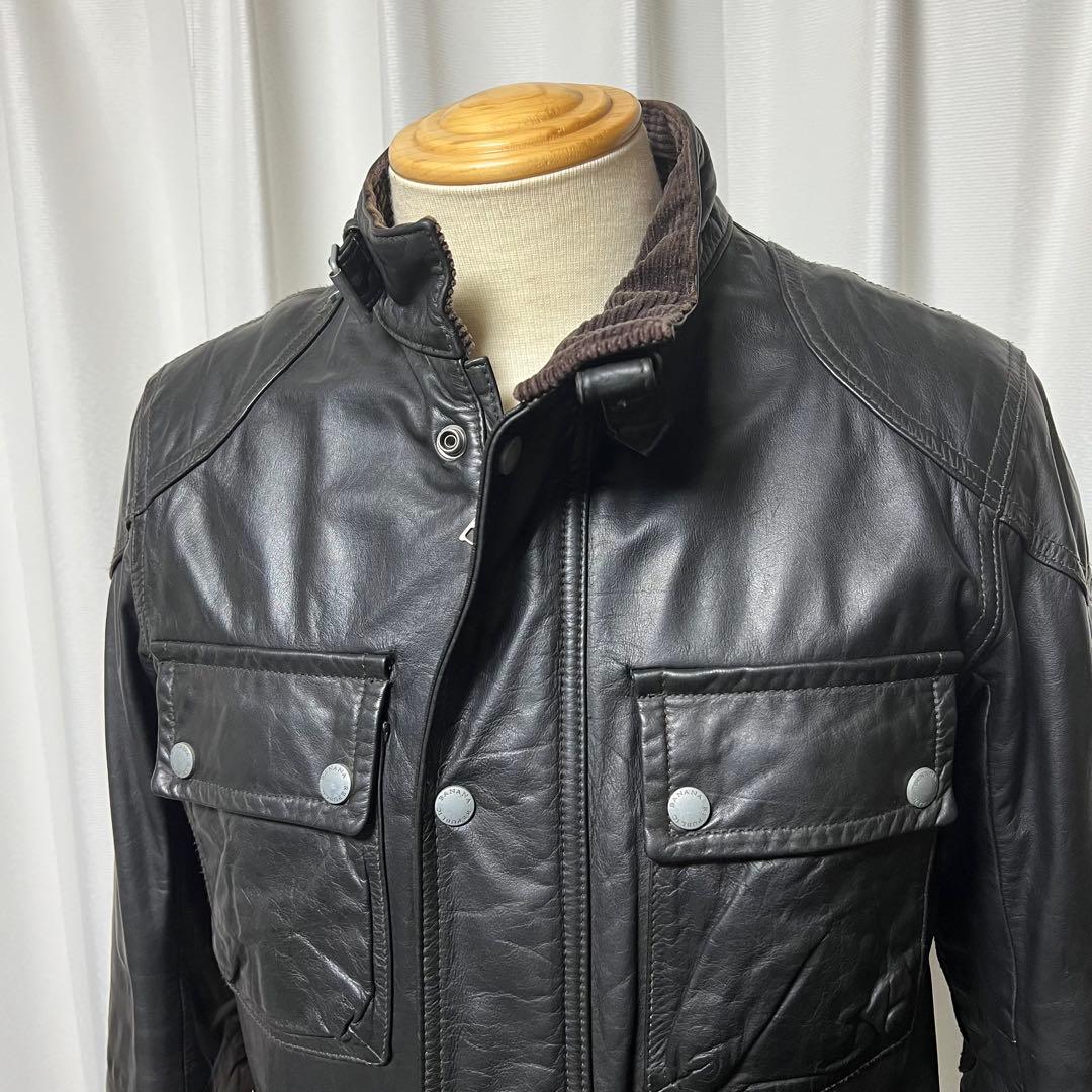 バナナリパブリック　レザージャケット　フィールドジャケット　ミリタリージャケット