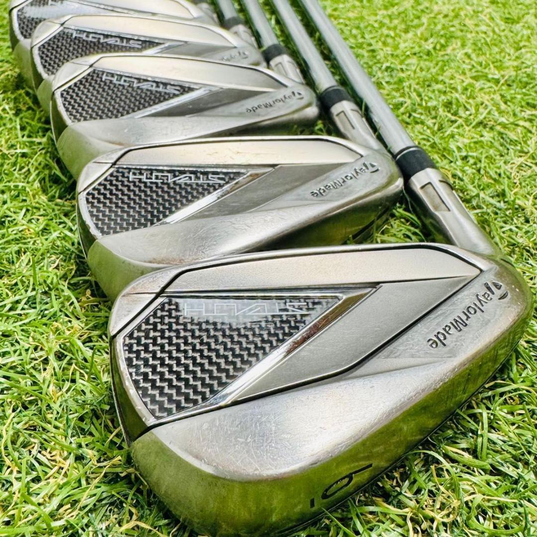 【レフティ】王道 テーラーメイド ステルス メンズアイアンセット 5本 S