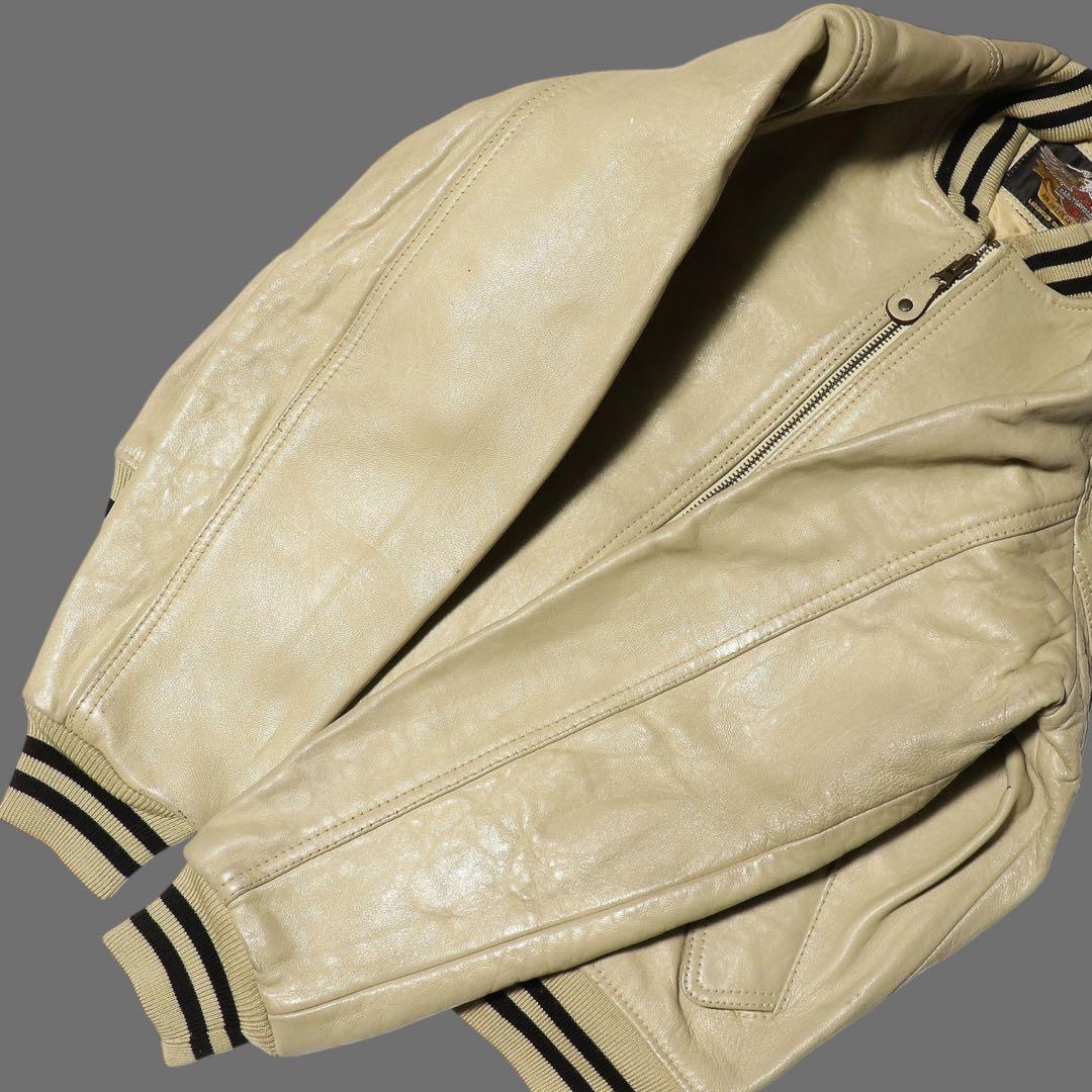 希少★90s★ハーレーダビッドソン★スタジャン★レザージャケット★ボンバー★短丈