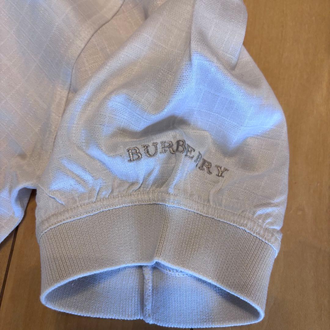 【極美品】バーバリーゴルフ　ポロシャツ　ホワイト　サイズS イタリア製