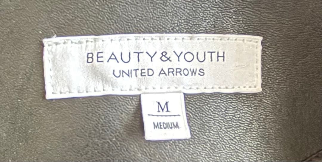 BEAUTY&YOUTH UNITEDARROWSレザージャケット黒Mライダース