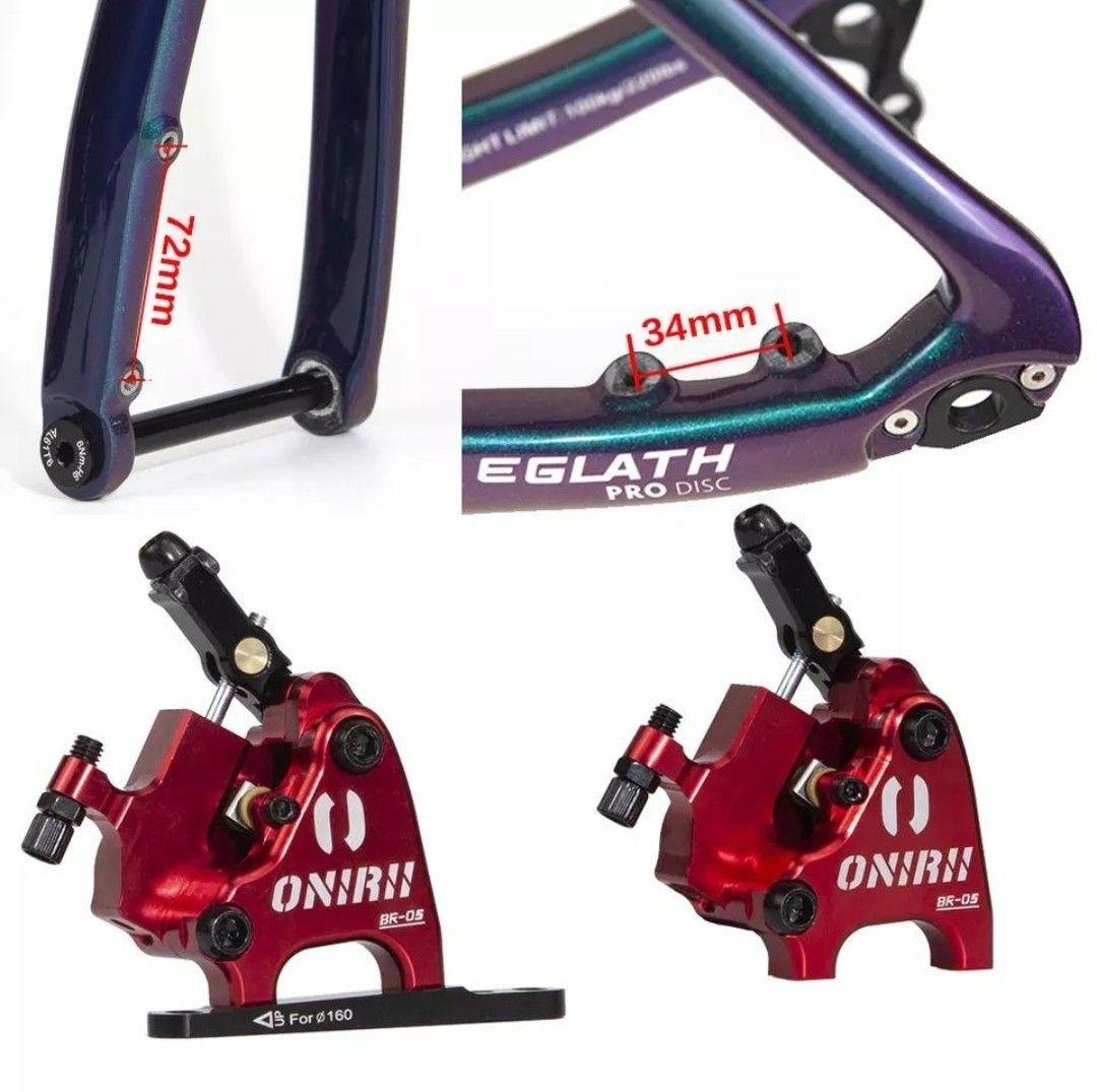 最上級ONIRII機械式油圧ディスクブレーキキット★従来品1.2倍★機械式⇛油圧