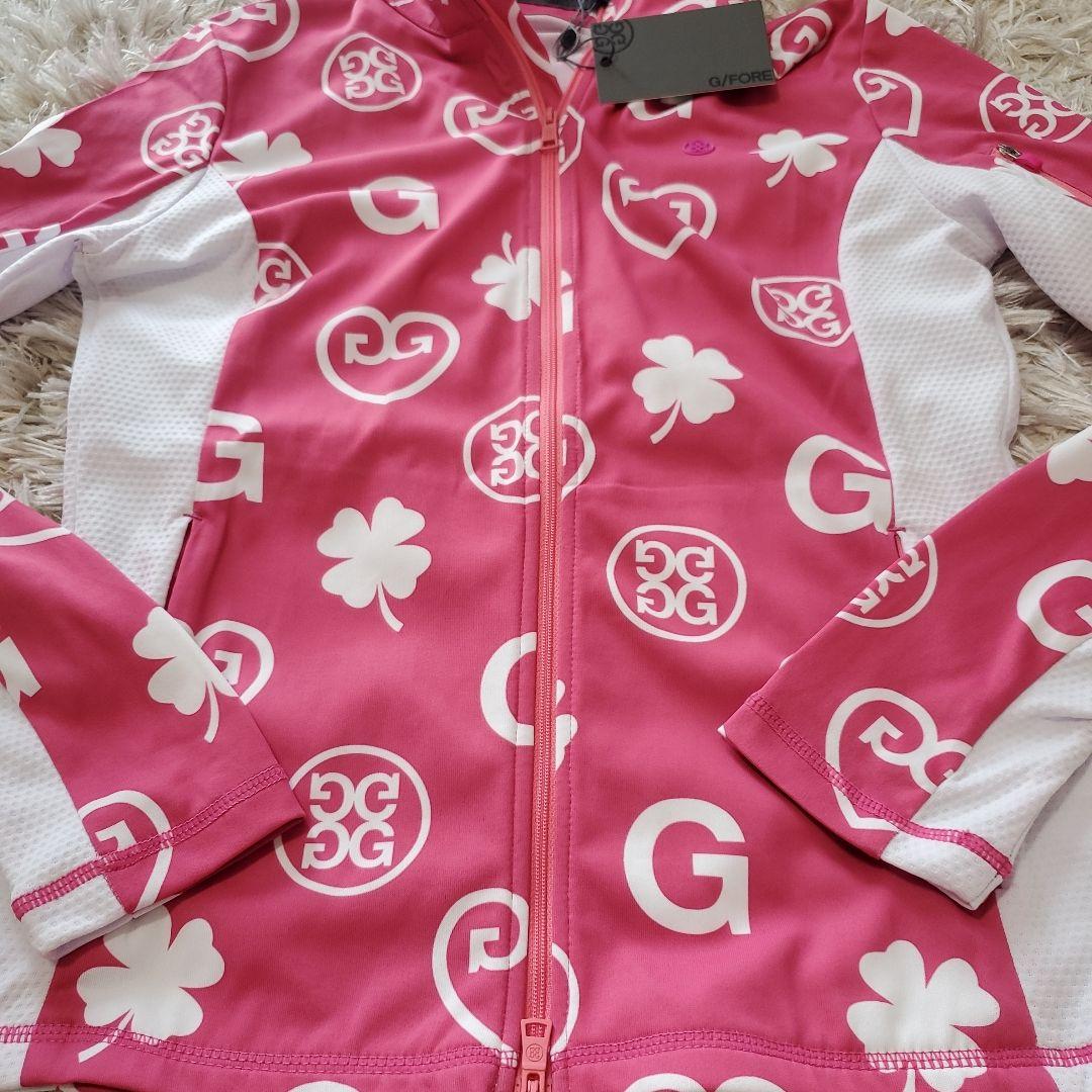 新品未使用タグ付き、G/FORE ピンク フルジップフーディ