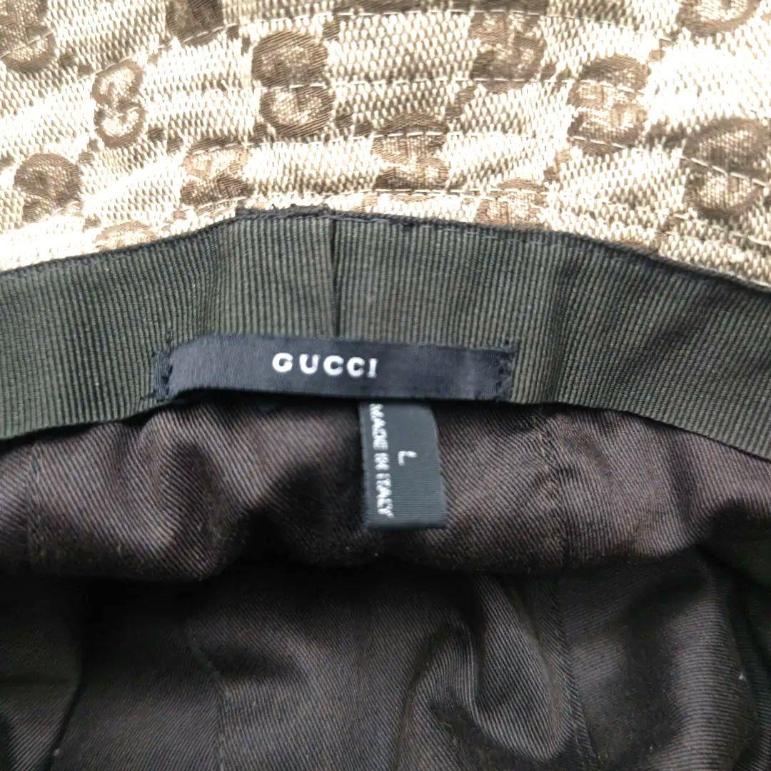 期間限定値下げ！グッチGUCCI GG柄バケットハット　Lサイズ　イタリア製