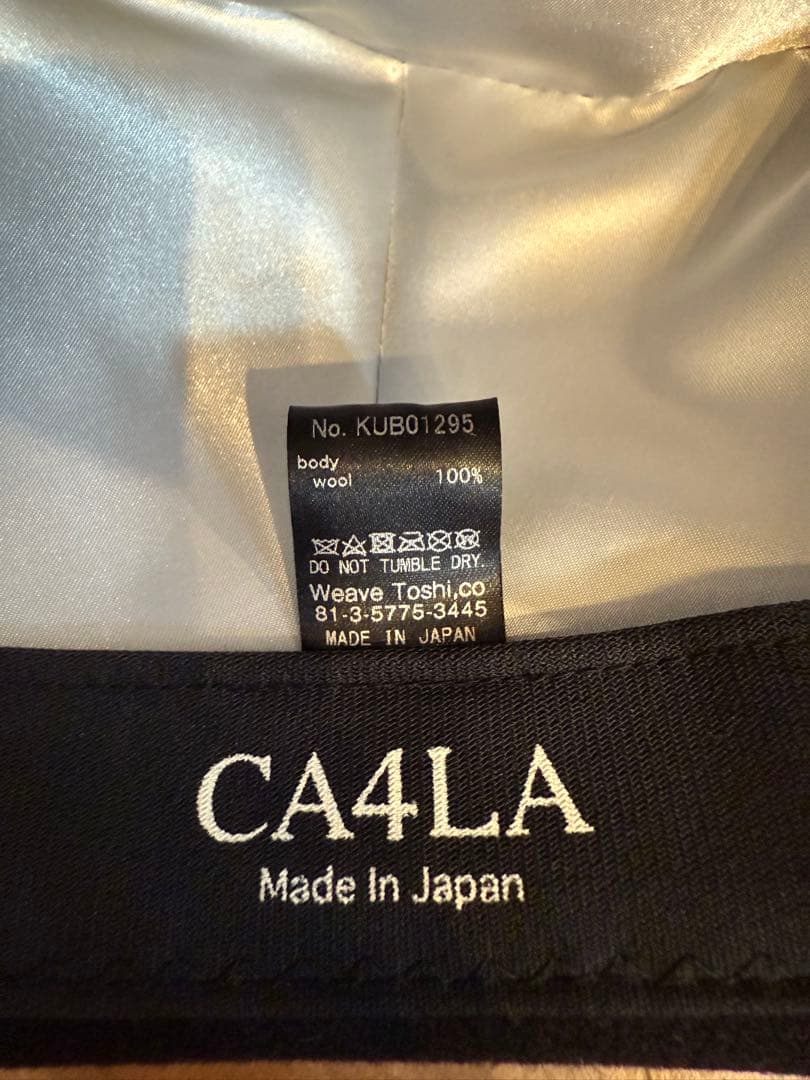 【美品】CA4LA メンズ ハット 日本製 ウール L