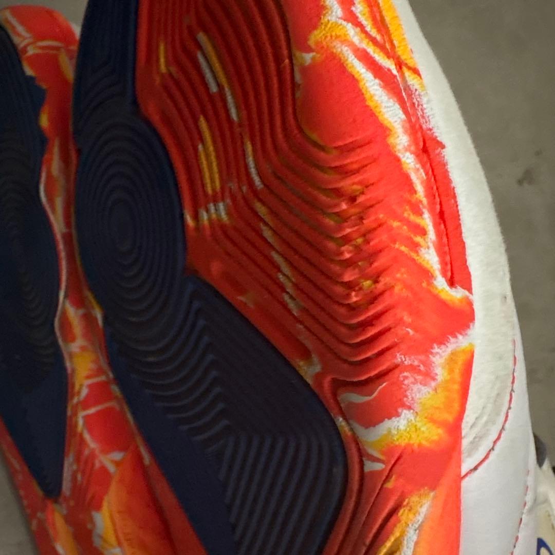 KIPSTA フットサルシューズ ホワイト/オレンジ