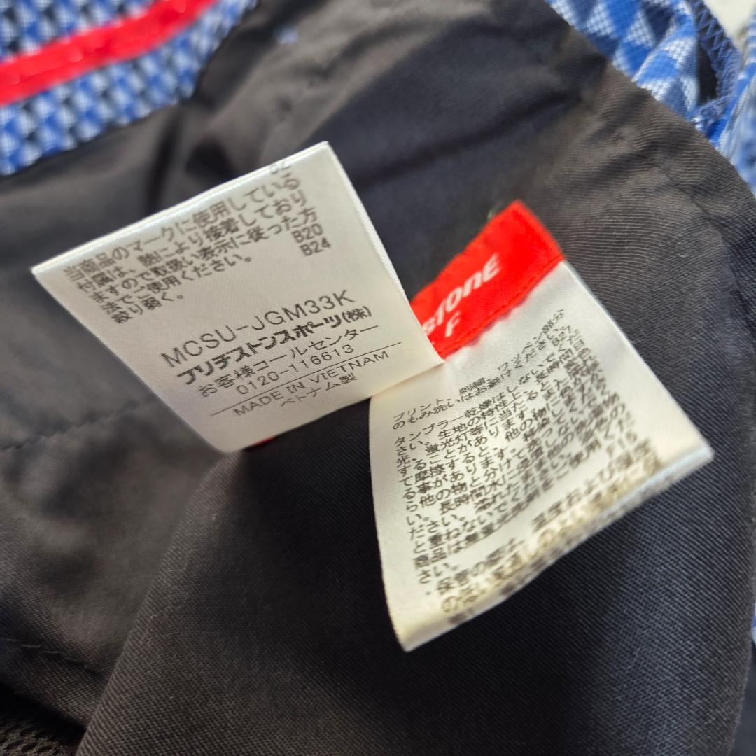 ブリヂストン　ゴルフ　パンツ　ストレッチ　３D立体　UVカット　tourB　青