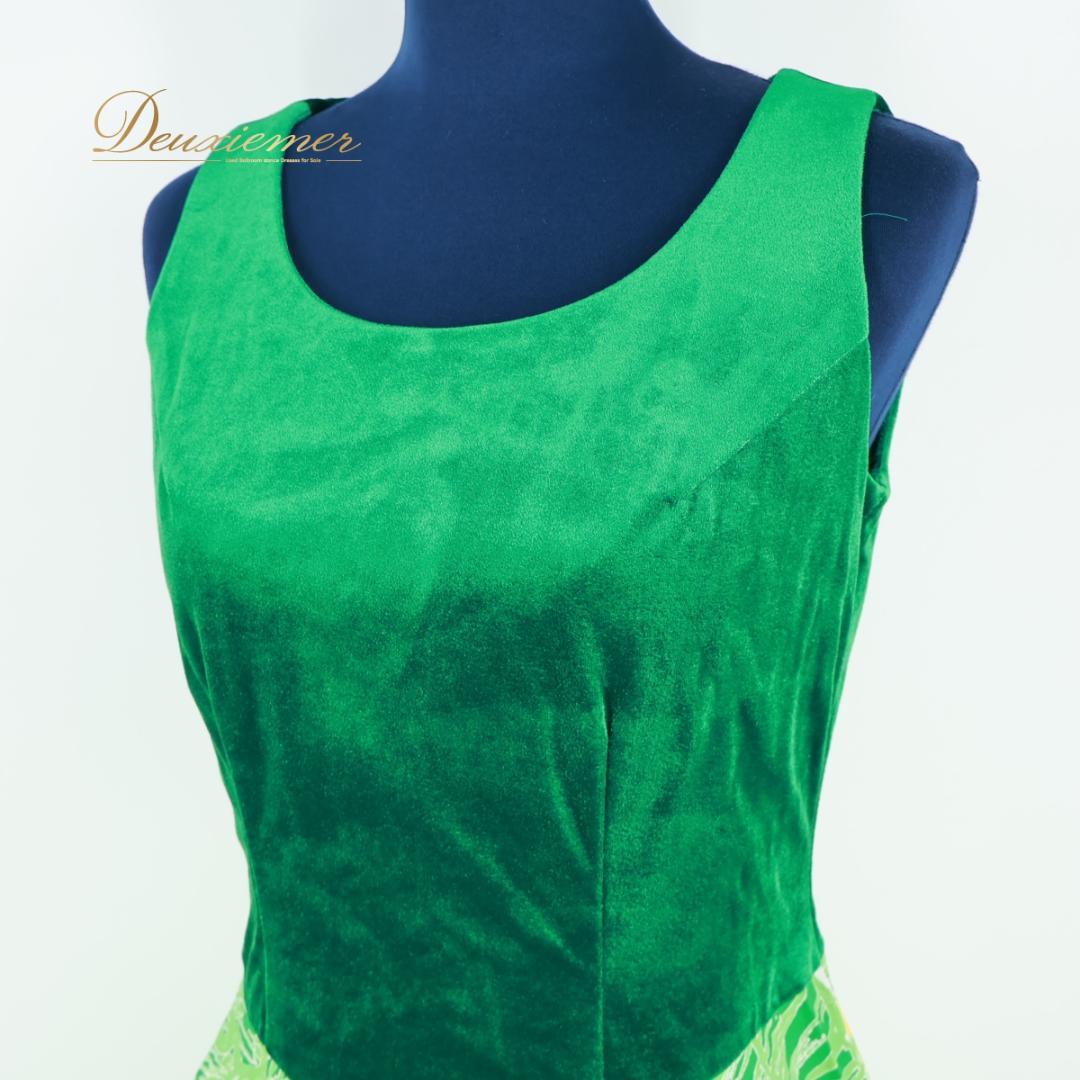 【フラダンス衣装】グリーン ALOHA STANDARDS ワンピース ドレス