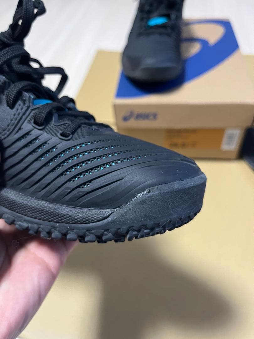 ASICS PRESTIGE NEO OC 25.0cm ブラック/ブルー