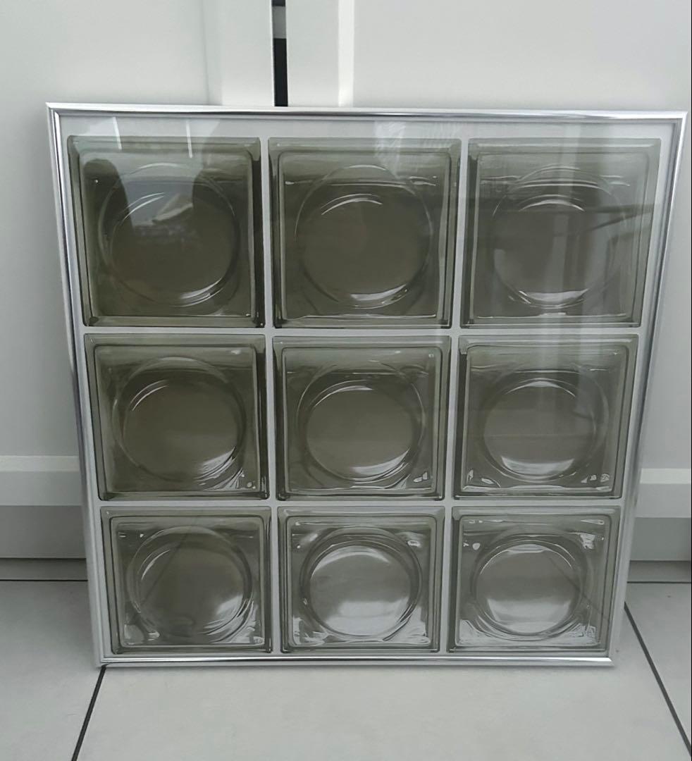 ポスターフレーム付き　ガラスブロック　韓国インテリア　ポスター　インテリア雑貨