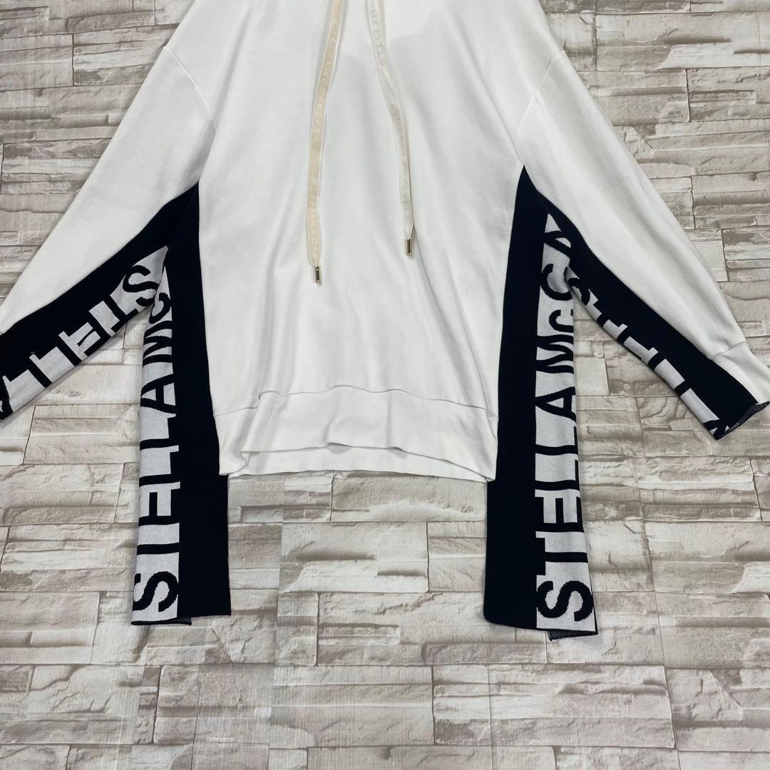 【良品】ステラマッカートニー★フードパーカー　ロゴデザイン　オーバーサイズ