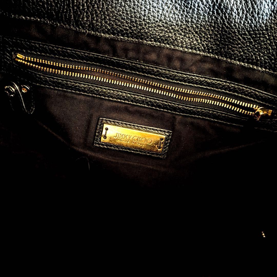 ロ*】様 即日発送可　JIMMY CHOO エンボス加工トートバッグMサイズ