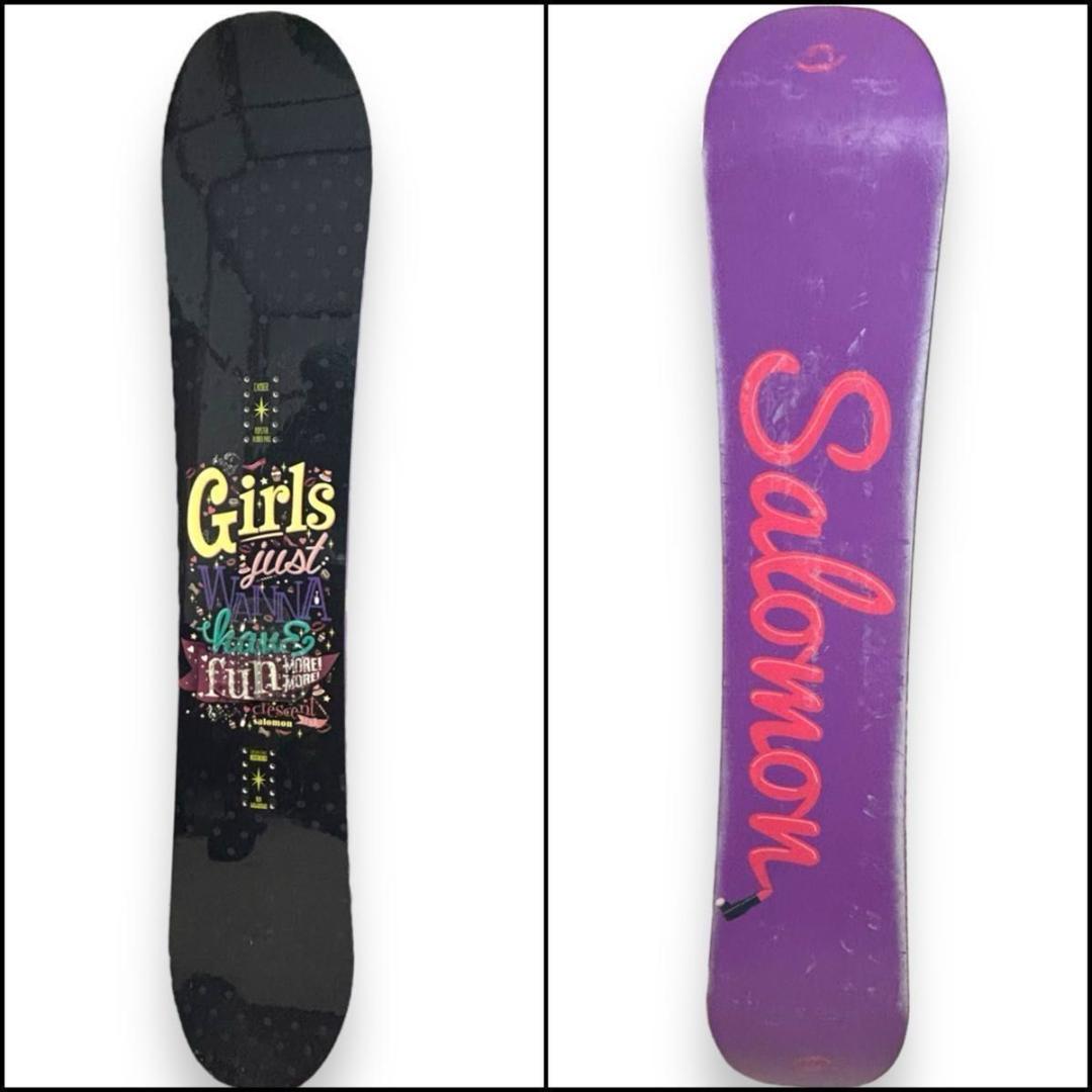 スノーボードセット サロモン 初心者 バイン 板 147 レディース FLUX