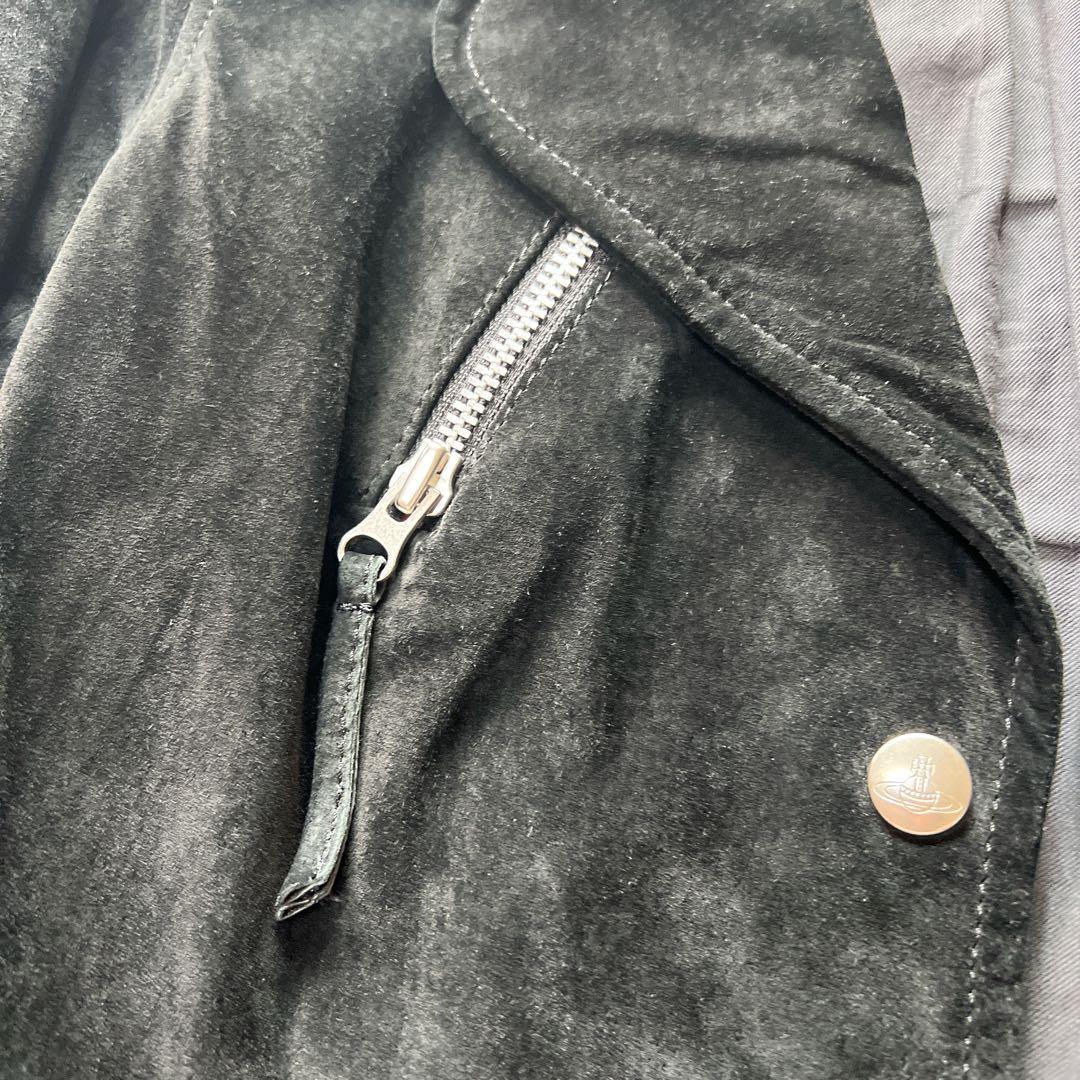 ヴィヴィアンウエストウッドレッドレーベル　スウェード　ラブジャケット　ライダース