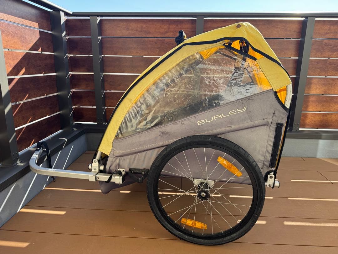 バーレー 2人乗サイクルトレーラー　BURLEY イエロー